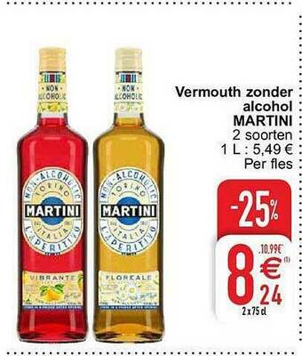 Cora Vermouth Zonder Alcohol Martini aanbieding