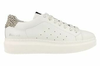 Maruti Sneaker Laag Dames Trend Dierenprint Clean White - Wit