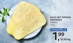 Alvo Kaas met groene asperges aanbieding