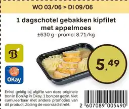 Bon Ap 1 dagschotel gebakken kipfilet met appelmoes aanbieding