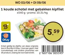 Bon Ap 1 koude schotel met gebakken kipfilet aanbieding
