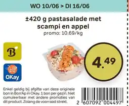 Bon Ap pastasalade met scampi en appel aanbieding