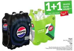 Intermarché Pepsi Zero, Zero Lemon of Regular of 7Up Zero aanbieding