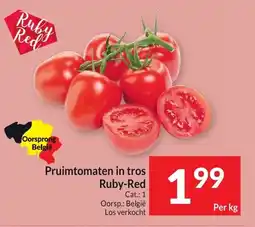 Intermarché Pruimtomaten in tros Ruby-Red aanbieding