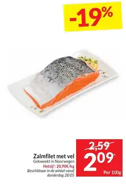 Intermarché Zalmfilet met vel aanbieding