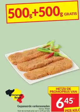 Intermarché Gepaneerde varkenssneden aanbieding