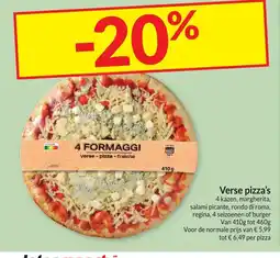 Intermarché Verse pizza's aanbieding