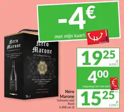 Intermarché Nero Marone Italiaanse wijn Rood aanbieding