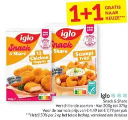 Intermarché Iglo Snack & Share aanbieding