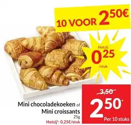Intermarché Mini chocoladekoeken of Mini croissants aanbieding