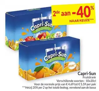 Intermarché Capri-Sun Fruitdrank aanbieding