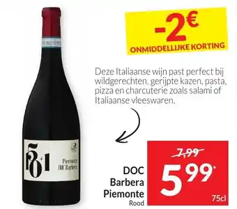 Intermarché DOC Barbera Piemonte Rood aanbieding