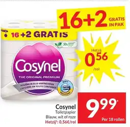 Intermarché Cosynel Toiletpapier Blauw, wit of roze aanbieding