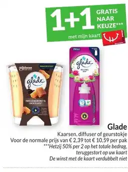 Intermarché Glade Kaarsen, diffuser of geurstokje aanbieding