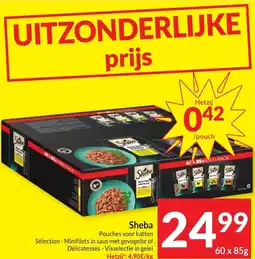 Intermarché Sheba Pouches voor katten aanbieding