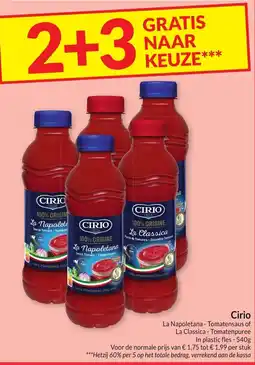 Intermarché Cirio La Napoletana - Tomatensaus of La Classica Tomatenpuree aanbieding