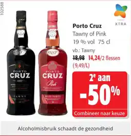 Colruyt Porto Cruz Tawny of Pink 19 % vol aanbieding
