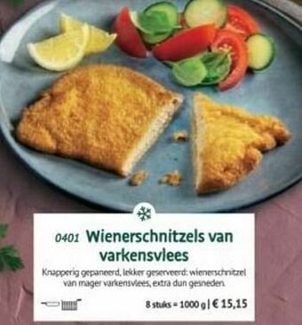 Wienerschnitzels van varkensvlees