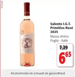 Colruyt Salento I.G.T. Primitivo Rosé 2025 aanbieding