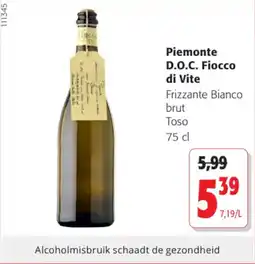 Colruyt Piemonte D.O.C. Fiocco di Vite aanbieding
