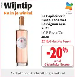 Colruyt La Capitainerie Syrah-Cabernet Sauvignon rosé 2025 aanbieding