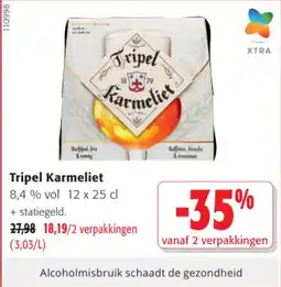Colruyt Tripel Karmeliet 8,4 % vol aanbieding