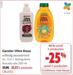 Colruyt Garnier Ultra Doux aanbieding