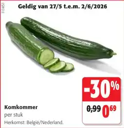 Colruyt Komkommer aanbieding