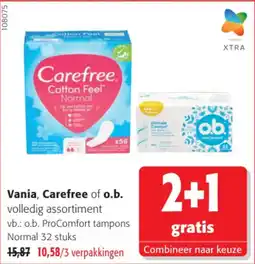 Colruyt Vania, Carefree of o.b. aanbieding