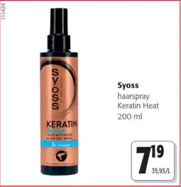 Colruyt Syoss haarspray Keratin Heat aanbieding