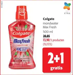 Colruyt Colgate mondwater Max Fresh aanbieding