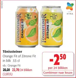 Colruyt Tönissteiner Orange Fit of Zitrone Fit aanbieding