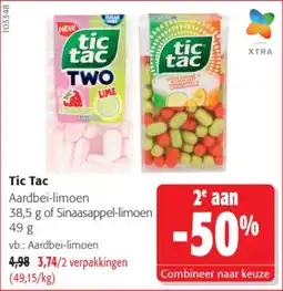 Colruyt Tic Tac Aardbei-limoen aanbieding