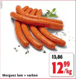 Colruyt Merguez lam + varken aanbieding