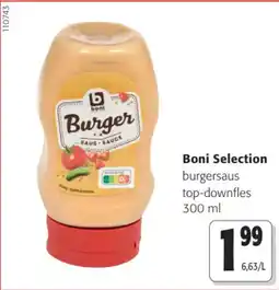 Colruyt Boni Selection burgersaus top-downfles aanbieding