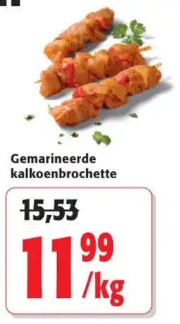 Colruyt Gemarineerde kalkoenbrochette aanbieding