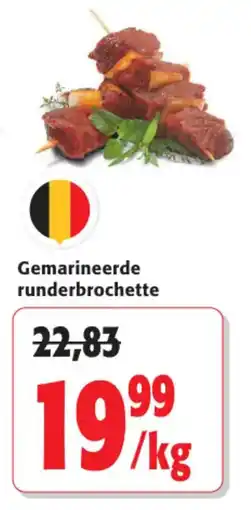 Colruyt Gemarineerde runderbrochette aanbieding