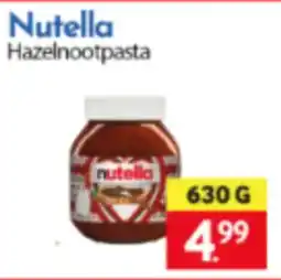 Tanger Markt Nutella Hazelnootpasta aanbieding