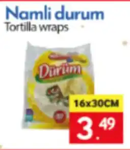 Tanger Markt Namli durum Tortilla wraps aanbieding