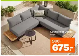 Kwantum Loungeset Canzo Grijs aanbieding