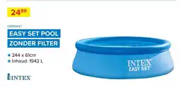 Euroshop Intex Easy Set Pool Zonder Filter aanbieding