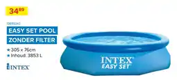 Euroshop Intex Easy Set Pool Zonder Filter aanbieding