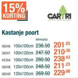 Cevo Kastanje poort aanbieding