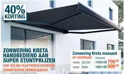 Cevo Zonwering Kreta manueel aanbieding