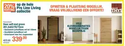 Cevo Deur soft mat green aanbieding