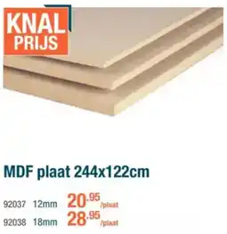Cevo MDF plaat aanbieding