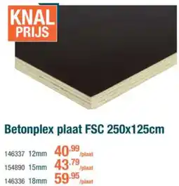 Cevo Betonplex plaat FSC aanbieding