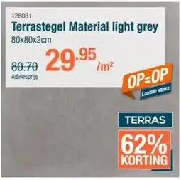 Cevo Terrastegel Material light grey aanbieding