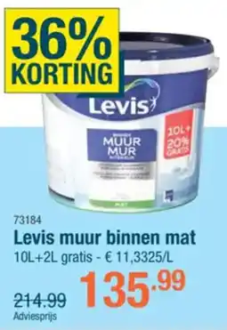 Cevo Levis muur binnen mat aanbieding