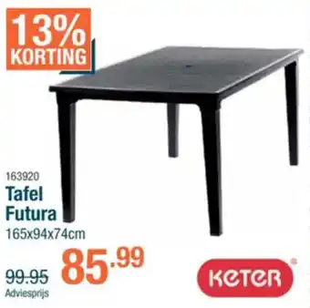 Cevo Keter Tafel Futura aanbieding